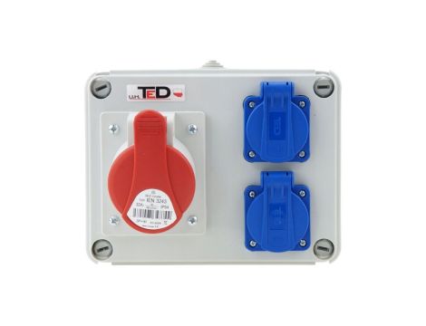 Rozdzielnica budowlana RS-07 32A/4P + 2Gs 230V 07.324