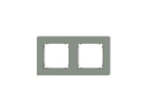 MINI Ramka uniwersalna podwójna kwadratowa z tworzywa szałwiowy 61MR-2