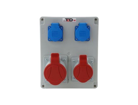 Rozdzielnica budowlana RS-08 32A/5P + 16A/5P + 2Gs 230V 01.180