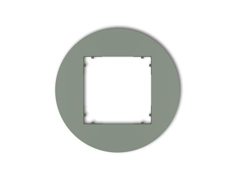 MINI Ramka uniwersalna pojedyncza okrągła z tworzywa szałwiowy 61MRTO-1
