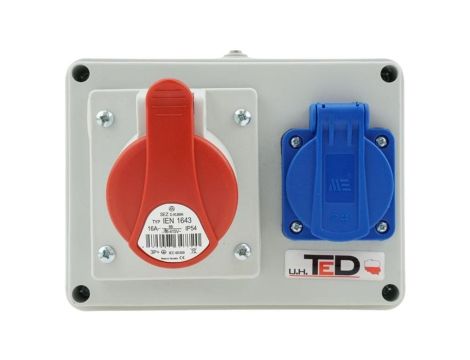 Rozdzielnica budowlana RS-06 16A/4P + Gs 230V 06.164