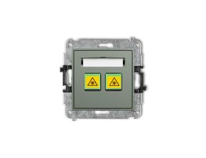 MINI Mechanizm gniazda światłowodowego/optycznego podwójnego szałwiowy 61MGOP-2