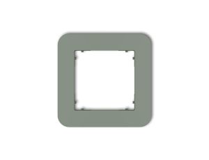 MINI Ramka uniwersalna pojedyncza zaokrąglona z tworzywa szałwiowy 61MRTZ-1