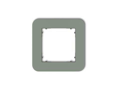 MINI Ramka uniwersalna pojedyncza zaokrąglona z tworzywa szałwiowy 61MRTZ-1