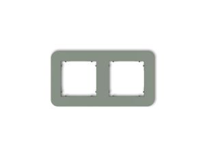 MINI Ramka uniwersalna podwójna zaokrąglona z tworzywa szałwiowy 61MRTZ-2