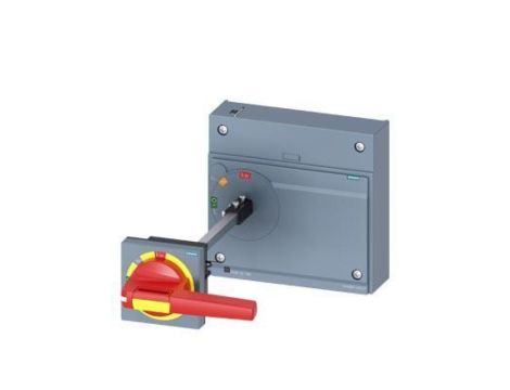 Napęd obrotowy drzwiowy z pokrętłem żółto-czerwonym i podświetleniem LED do 3VA15/25/26 3VA9687-0FK27