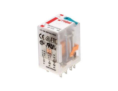 R2N2012231012WT Przekaźnik: elektromagnetyczny DPDT Ucewki: 12VDC 12A/250VAC