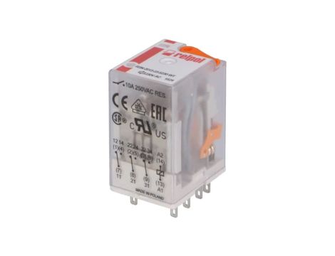 R3N2013235230WT Przekaźnik: elektromagnetyczny 3PDT Ucewki: 230VAC 10A/250VAC