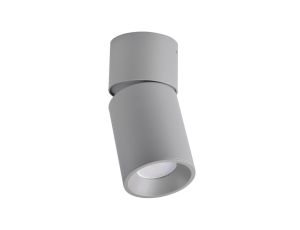 Oprawa Sufitowa Natynkowa NIXA GU10 Tuba Spot Ruchoma 360 Okrągła Szara Goldlux