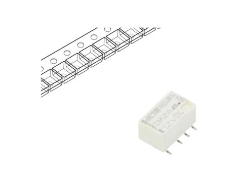 IM26GR Przekaźnik: elektromagnetyczny DPDT Ucewki: 12VDC 2A 2A/30VDC