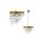 Lampa wisząca biały szklany klosz ARCTURUS kolor złoty na G9 - P0574-01F-F7AA Zuma Line