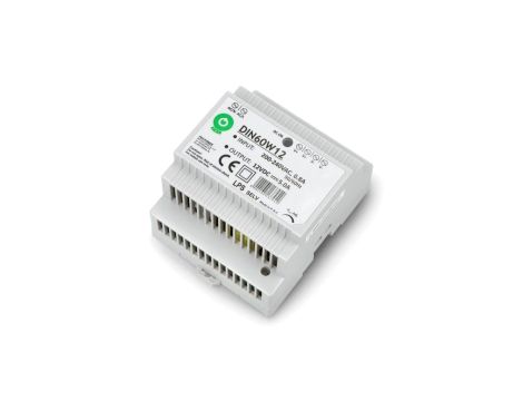 Zasilacz POS na szynę DIN 60W 12VDC 5A DIN60W12