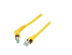 09488447745020 Patch cord S/FTP 6a linka Cu PUR żółty 2m 27AWG Żyły: 8