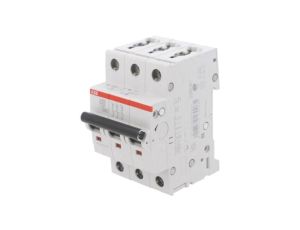 S203-D40 Wyłącznik nadprądowy, 230/400VAC, Prąd znamionowy: 40A, 3-biegunowy, 6kA, szczelność IP20