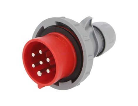 0172-6V Złącze zasilające 3-fazowe AC, wtyk męski, 16A/400VAC, PIN: 7