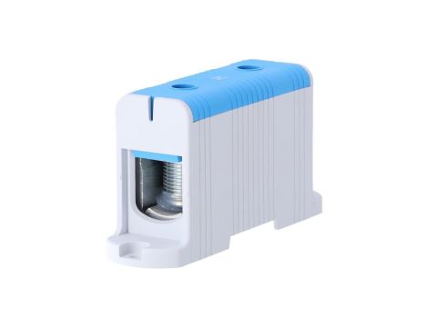 Blok rozdzielczy odgałęźny Al/Cu 35-240mm2 (max. 240mm2) na szynę TH35 szary FJ-E240/B HEDO