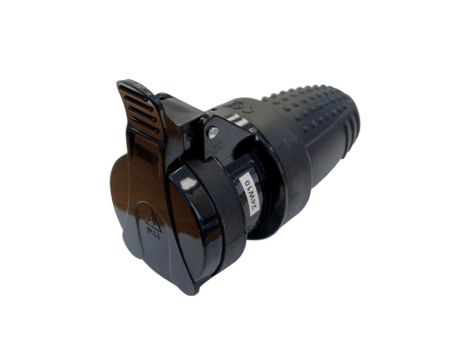 Gniazdo gumowe 2P+Z IP44 250V~ 16 A 3680W 50Hz z klapką 24017