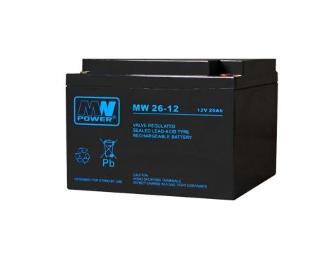 Akumulator VRLA AGM 12V 26Ah (żywotność 6-9lat) M5 MW 26-12