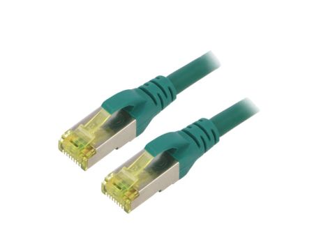 DK-1644-A-030/G Patch cord S/FTP 6a linka Cu LSZH zielony 3m 26AWG