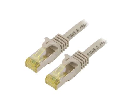 DK-1644-A-030CL Patch cord S/FTP 6a linka Cu LSZH szary 3m 26AWG