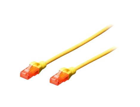 DK-1512-300/Y Patch cord U/UTP 5e linka CCA PVC żółty 30m 26AWG