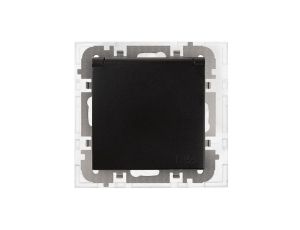 SANTRA gniazdo 2P+Z bez ramki podtynkowe hermetyczne IP44 czarny 4168-19