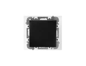 Vestra Gniazdo 2P+Z bez ramki podtynkowe hermetyczne IP44 czarny 3868-19