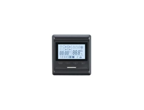 Elektroniczny programowalny termostat HW800, czarny