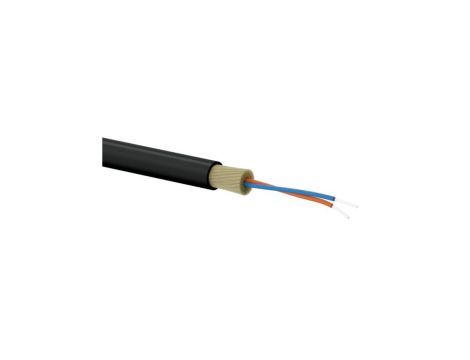 Kabel światłowodowy OS2 abonencki FTTx okrągły SM 4J 9/125 LSOH czarny 1000m ALANTEC - ALANTEC