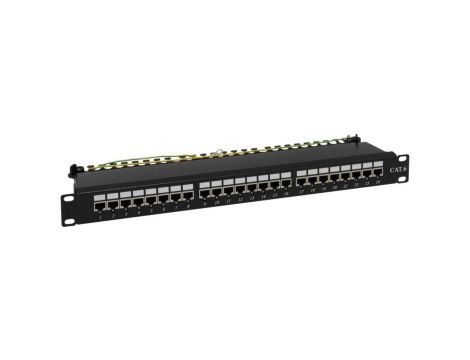 Patch panel NAVI LED STP kat.6 24 porty LSA 1U ALANTEC - ALANTEC