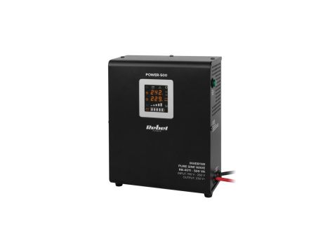 Zasilacz Awaryjny Naścienny Rebel POWER-500 - przetwornica z czystym przebiegiem sinusoidalnym i funkcją ładowania 12V 230V 500V