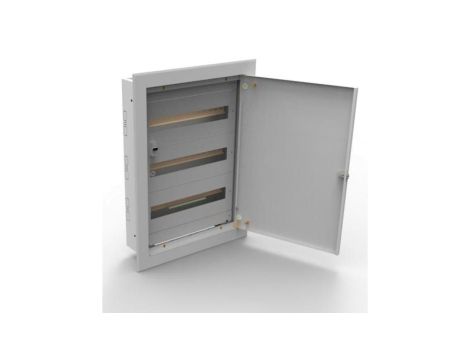 Rozdzielnica podtynkowa metalowa 54 modułowa 3x18 415x585x130 RAL9003 IP30 MP54/3/18