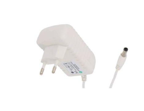 POSB12050A-WH Zasilacz adapter biały 6W 12V 0.5A AC:CEE7/16. wtyk DC:2.1/5.5(+)