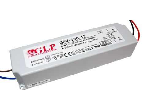 Zasilacz LED 100W 15V/6,7A IP67 hermetyczny GPV-100-15