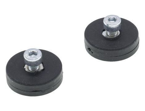 AE000031 Akcesoria do świateł, 2x magnes, Ø22mm, neodymowy, gwint wewnętrzny M4, guma