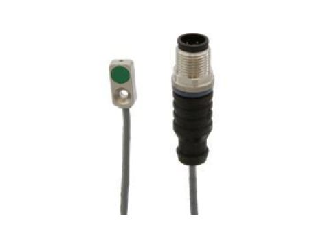 IB98E308 Czujnik indukcyjny, podtynkowy, wtyczka kabla M12 4-pin 1m, odlew cynkowy niklowany