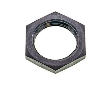 AO000663 Akcesoria optyczne, nakrętka sześciokątna, M18x1, Ø24 mm, wykonany z tworzywa sztucznego (ABS)