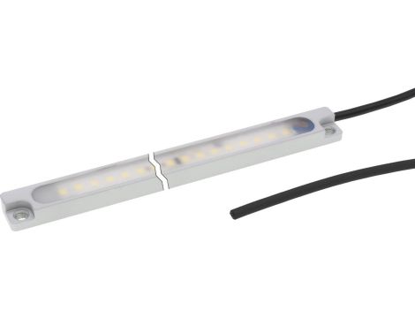 EM150202 Oświetlenie maszynowe LED, 340x15x8mm, światło białe, 9W, 5200K, 22-28V DC, kabel 2m, IP67