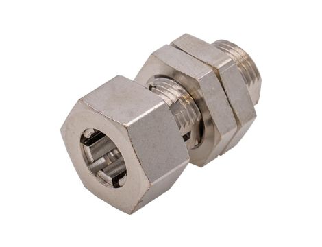 AY000176 Akcesoria czujników, tuleja zaciskowa, M12x1 28long, mosiądz biały brąz