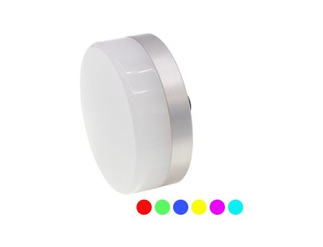 EZ650520 Lampa sygnalizacyjna LED, Ø65, wysokość 25 mm, wielokolorowa dioda LED, 2,5 W, 180, 24 V, wtyczka M12 5-pin, IP67