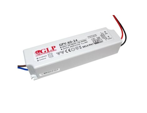 GPV-60-24 Zasilacz impulsowy do LED 60W 24V/2.5A IP67 hermetyczny