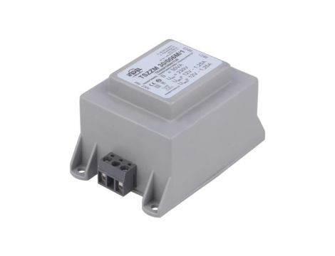 TSZZM25/2X12V Transformator zalewany 30VA 230VAC, 12V, 1,25A IP00