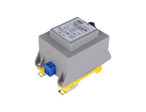 TSZS25/12V Transformator zalewany 25VA, 230VAC, 12V 2,08A na szynę DIN