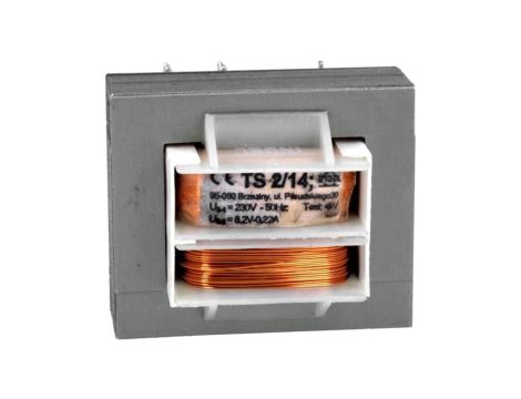 TS2/14 Transformator sieciowy 2VA 230VAC 8,2V 220mA