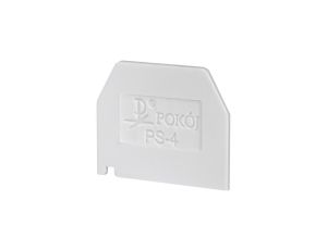 Płytka skrajna do złączek ZG-G2,5 i ZG-G4 szary PS-4 A41-6108