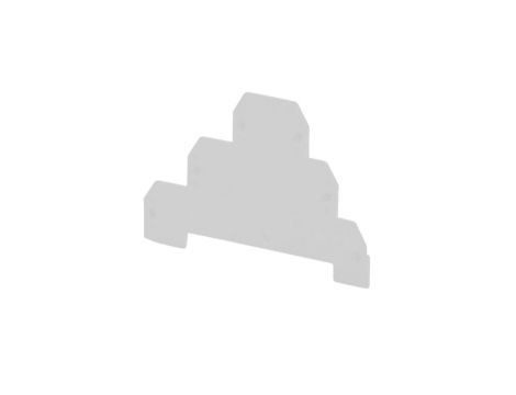 Płytka skrajna do złączek 3-piętrowych ZG-G31-36 szary PSP-4/3 A41-7208