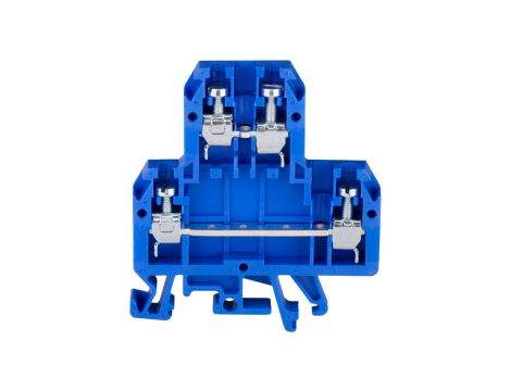 Złączka szynowa 4-przewodowa 2-piętrowa z czterema zaciskami 4 mm2 niebieski ZUG-G/21 A00-0006