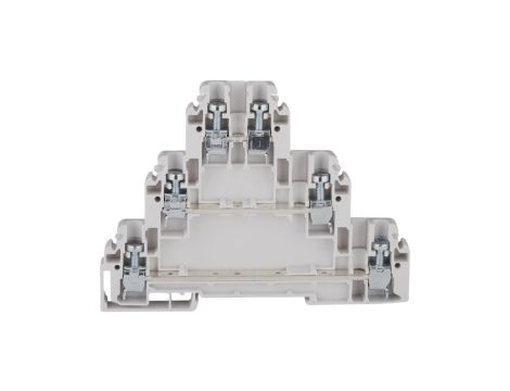 Złączka szynowa przelotowa 6-przewodowa 3-piętrowa 4mm2 szary ZG-G/31 A03-0008