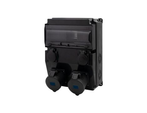 Rozdzielnica CAJA 12M SCENIC - gniazda proste 2x16A 3p, 2x230V /12 modułów/