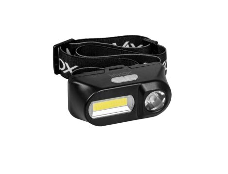 Latarka akumulatorowa czołowa 250lm XPE + COB VA0175 VAYOX